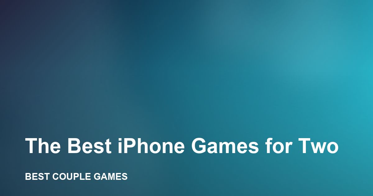 An iPhone running a game for two players
